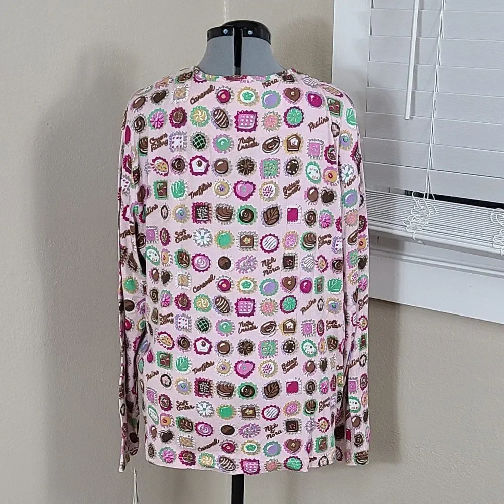 Nick & Nora Chocoholic Pajamas Plus Size 3XL Y2k New With Tags NWT